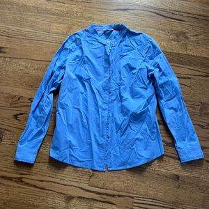 Boden | Virginie ruffle shirt. Light blue. US size 12.